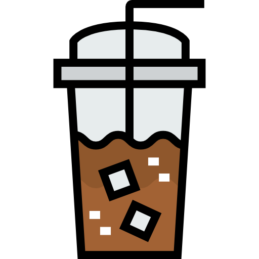 Cold Drink, Coffee Shop, Iced Coffee, Food And Restaurant, food, glass icon