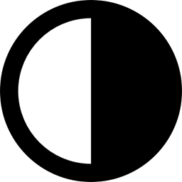 shapes, half full, Half Empty, Circle, Semicircles, round, Shadow icon