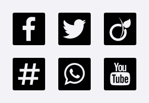 Black Socicons icon packages