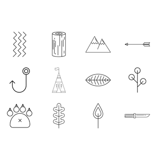 Bushcraft Stroke icon packages