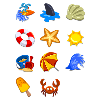Beach icon packages