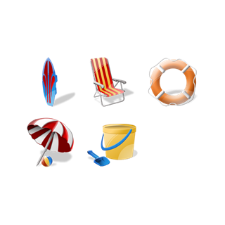 Beach Stock icon packages