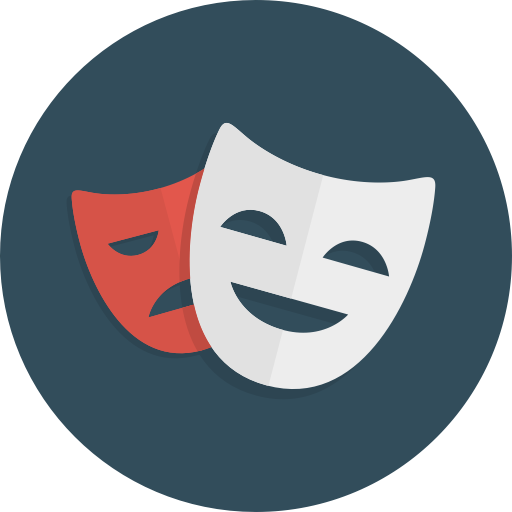 Comedy And Tragedy Theater Mask, Face, Icon, Art PNG Transparent