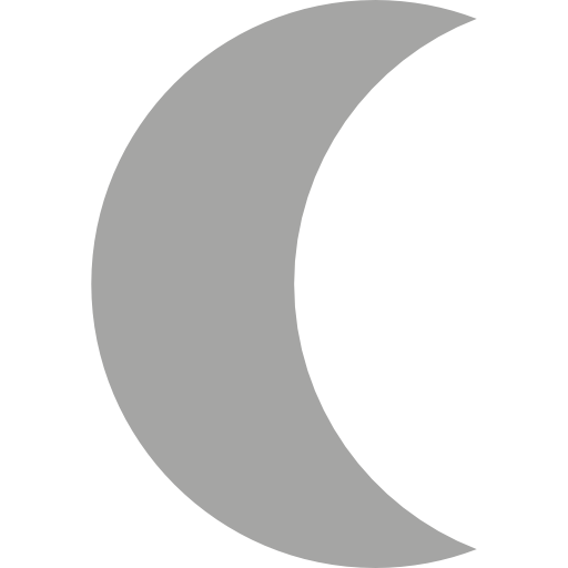 Moon shape icon